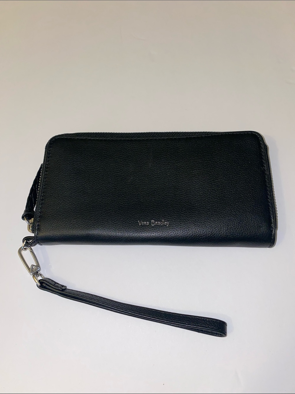 Vera Bradley Wallet Leather Sycamore Black RFID Accordion Wristlet